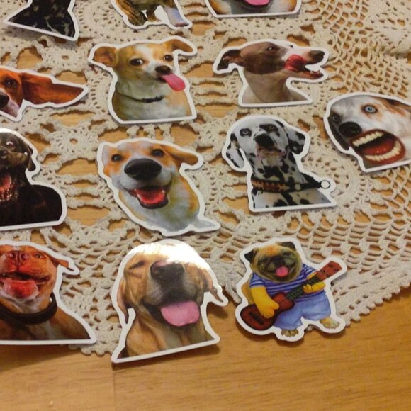 Weird, funny dog stickers for cellphones, laptop, lockers, crafts, scrapbooking - Picture 2 of 5